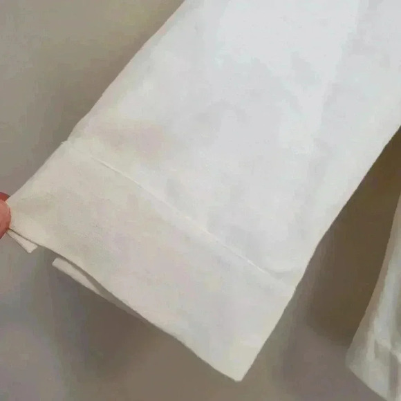 Style & Co Women’s Off White 100% Linen Cropped Blazer 3/4 Sleeves Plus Size 14 - Picture 7 of 11